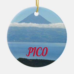 Pico Azores Panorama Weihnachtsschmuck