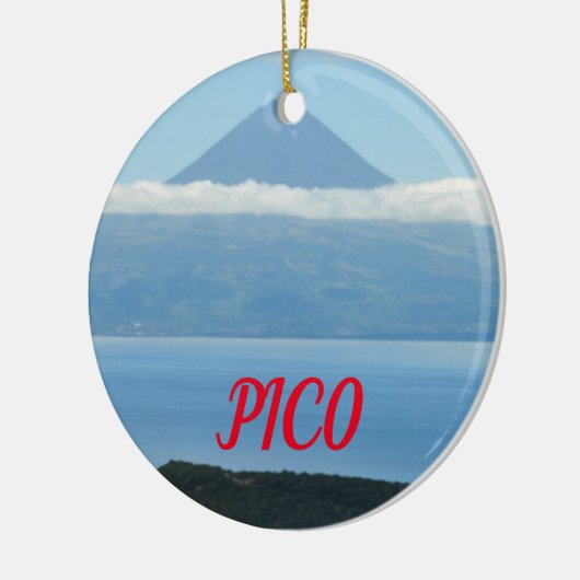 Pico Azores Panoramic Christmas Ornament (Links)