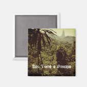 Pico Cão Grande - São Tomé und Príncipe Magnet (Vorderseite/Rückseite)