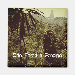 Pico Cão Grande - São Tomé und Príncipe Magnet