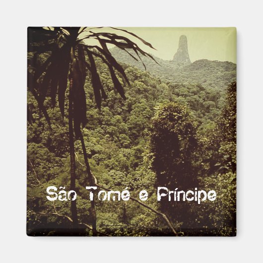 Pico Cão Grande - São Tomé und Príncipe Magnet (Vorne)