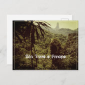 Pico Cão Grande - São Tomé und Príncipe Postkarte (Vorne/Hinten)
