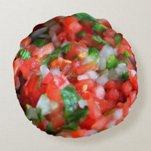 Pico de Gallo ~ Salsa ~ Rundes Kissen