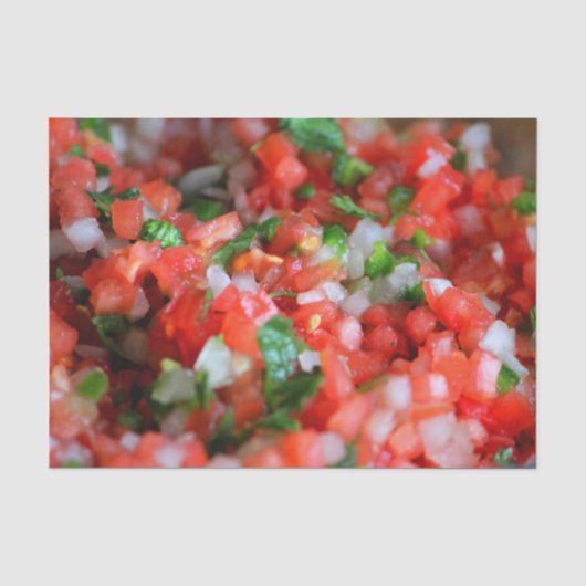 Pico de Gallo ~ Salsa ~ Seidenpapier (Vorderseite)