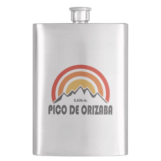 Pico de Orizaba Mexico Flachmann (Vorderseite)