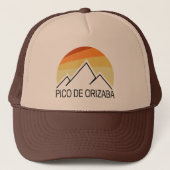 Pico de Orizaba Mexico Retro Truckerkappe (Vorderseite)