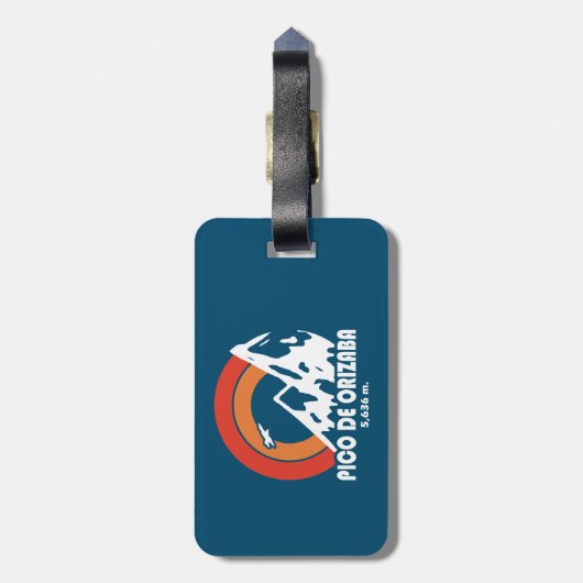 Pico de Orizaba Mexico Sun Eagle Gepäckanhänger (Rückseite vertikal)