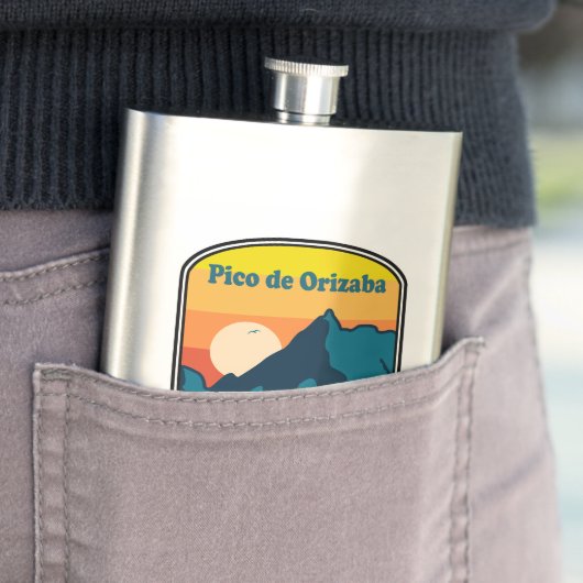 Pico de Orizaba Mexico Sunrise Flachmann (Beispiel)