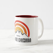 Pico de Orizaba Mexico Zweifarbige Tasse (VorderseiteRechts)