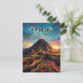 Pico do Fogo Kap Verde Postkarte (Stehend Vorderseite)