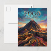 Pico do Fogo Kap Verde Postkarte (Vorne/Hinten)