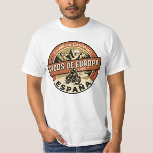 Picos de Europa Spanien Motorrad T-Shirt
