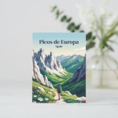 Picos de Europa Spanien Postkarte (Stehend Vorderseite)