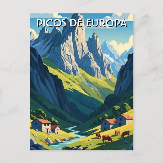 PIcos de Europa Spanien Reise Postkarte (Vorderseite)