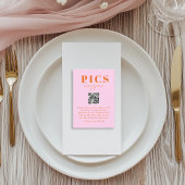 Pics happen! Photo, QR-Code, Wedding Begleitkarte