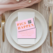 Pics happen! Photo, QR-Code, Wedding Begleitkarte