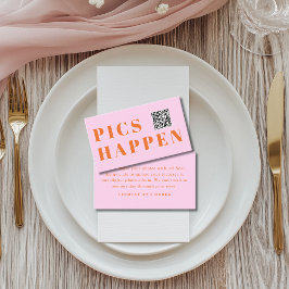 Pics happen! Photo, QR-Code, Wedding Begleitkarte