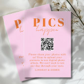 Pics happen! Photo, QR-Code, Wedding Begleitkarte