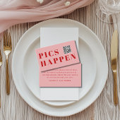 Pics happen! Photo, QR-Code, Wedding Begleitkarte