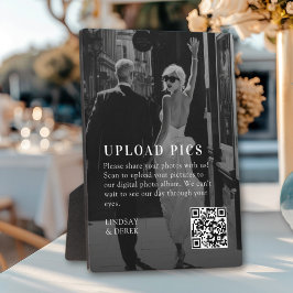 PICS HAPPEN!QR Code Bold Wedding Photo Gallery Fotoplatte