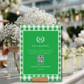 PICS HAPPEN!QR Code Green Gingham Wedding Gallery