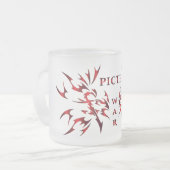 Picth War Glasbecher Mattglastasse (Vorderseite Links)