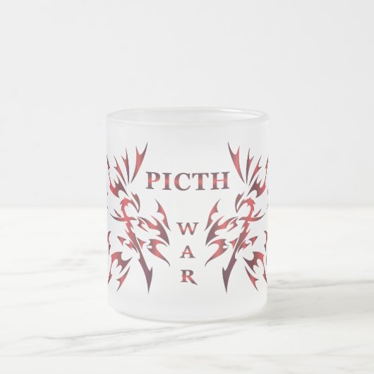 Picth War Glasbecher Mattglastasse (Mittel)