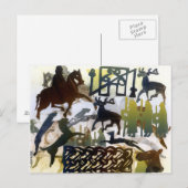 Pictische Symbole und Schnüren Postkarte (Vorne/Hinten)