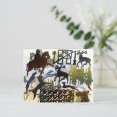 Pictische Symbole und Schnüren Postkarte (Stehend Vorderseite)