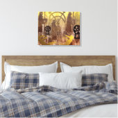 Pictish Birsay Stone Leinwanddruck (Insitu (Schlafzimmer))