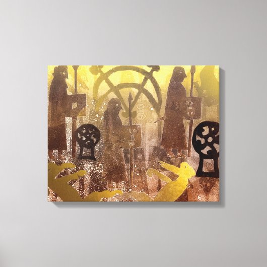 Pictish Birsay Stone Leinwanddruck (Vorderseite)