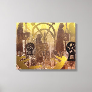 Pictish Birsay Stone Leinwanddruck