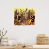 Pictish Birsay Stone Poster (Küche)