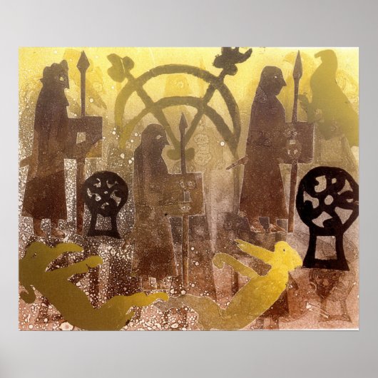 Pictish Birsay Stone Poster (Vorne)