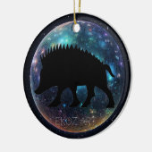 Pictish Boar Space Orb Keramik Ornament (Links)