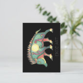 Pictish Boar Sun Postkarte (Stehend Vorderseite)