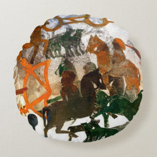 Pictish Erbe Rundes Kissen