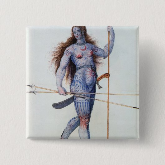 Pictish Frau Button (Vorderseite)