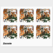 Pictish Heritage Quadratischer Aufkleber (Blatt)