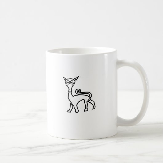 Pictish Katze Kaffeetasse (Rechts)