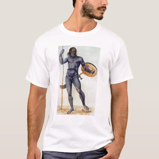 Pictish Mann, der ein Schild hält T-Shirt (Vorderseite)