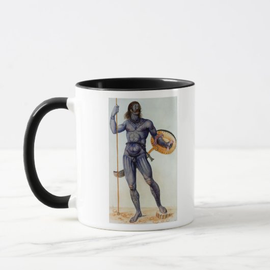 Pictish Mann, der ein Schild hält Tasse (Links)