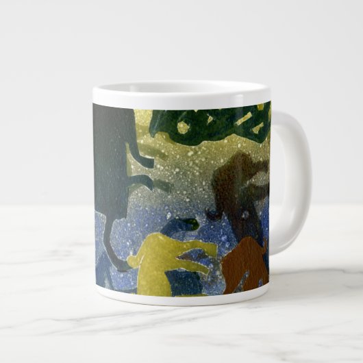 Pictish Reiter Jumbo-Tasse (Vorderseite Rechts)