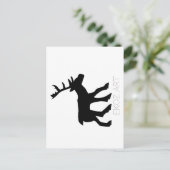 Pictish Stag Cutout Postkarte (Stehend Vorderseite)