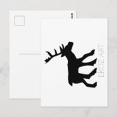 Pictish Stag Cutout Postkarte (Vorne/Hinten)