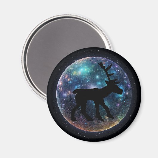 Pictish Stag Space Orb Magnet (Vorderseite/Rückseite)