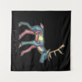 Pictish Stag Sun Wandteppich (Vorderseite (Horizontal))