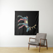Pictish Stag Sun Wandteppich (Beispiel (Horizontal))