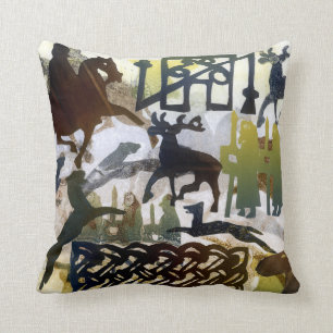 Pictish Symbole und Schnüren Kissen