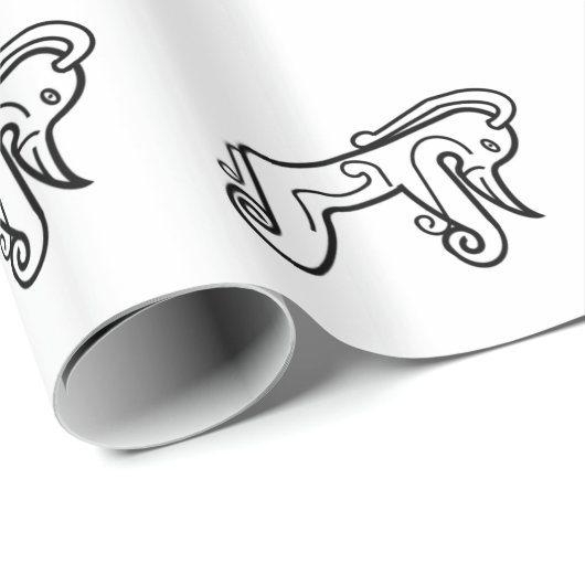 Pictish Tier Geschenkpapier (Rolleneckpunkt)